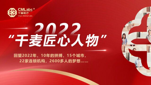 不忘初心砥砺前行丨2022年千麦医疗匠心人物