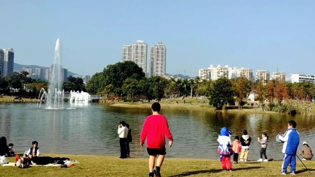 闹市中的一片宁静!深圳香蜜公园!