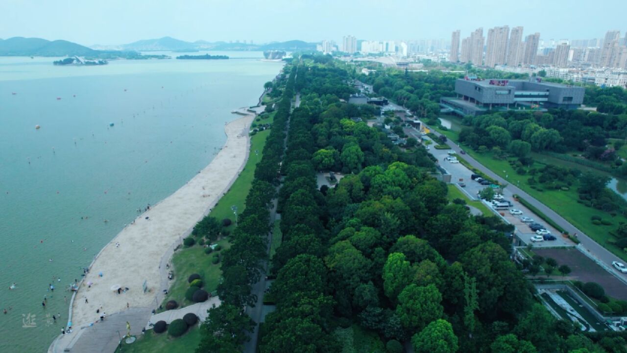 徐州市云龙湖滨湖公园(湖中路)美丽景色