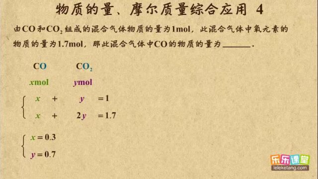 06物质的量和摩尔质量的应用4