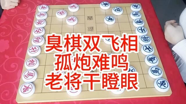 臭棋双飞相 孤炮难鸣 老将干瞪眼 #象棋