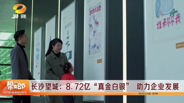 长沙望城:8.72亿“真金白银” 助力企业发展