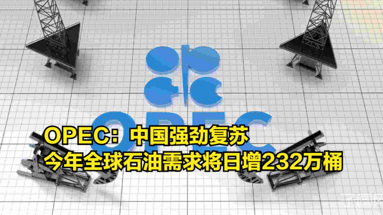 OPEC:中国强劲复苏,今年全球石油需求将日增232万桶