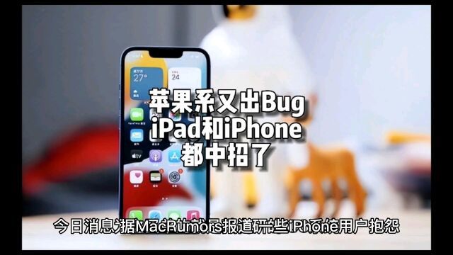 苹果系统又出Bug!用户抱怨iPad和iPhone都中招了