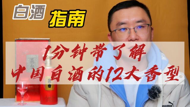 1分钟带了解中国白酒的12大香型