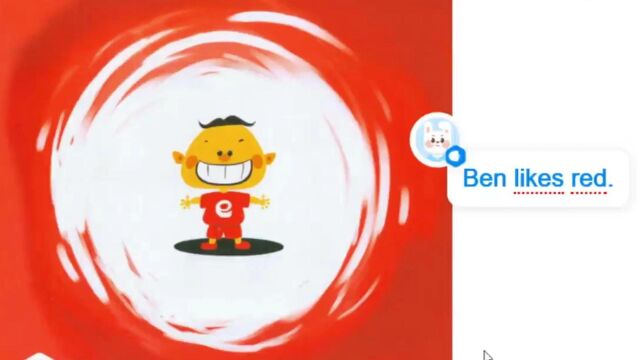 短元音e绘本视频:Ben Likes Red