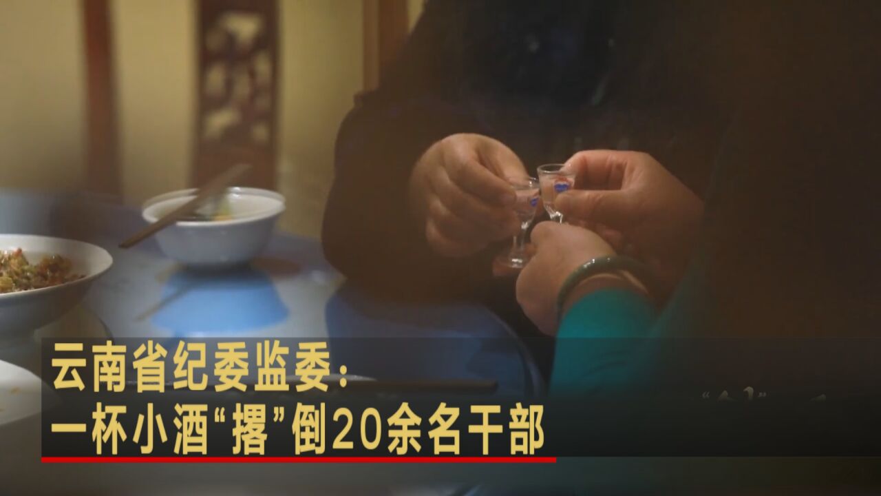 云南省纪委监委:一杯小酒“撂”倒20余名干部