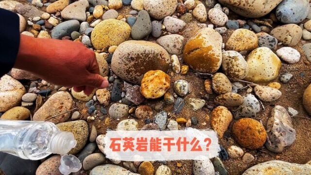 野外捡到这种石英岩你会扔了吗?石英岩到底有什么用?老佰告诉你