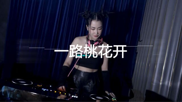 一首DJ《一路桃花开》等你来采,超好听