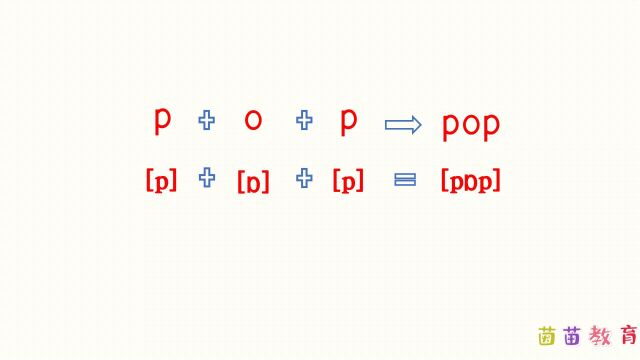 自然拼读:pop