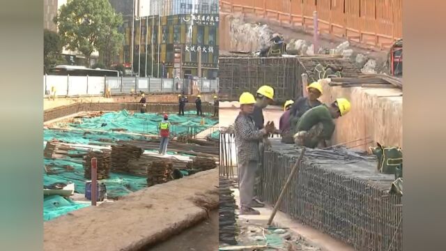 长沙地铁7号线一期工程建设稳步推进,雨花亭站进入主体施工阶段