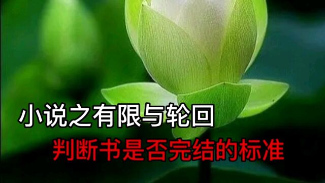 小说之有限与轮回,判断书是否正常完结的标准