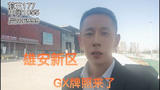 雄安新区/GX牌照来了