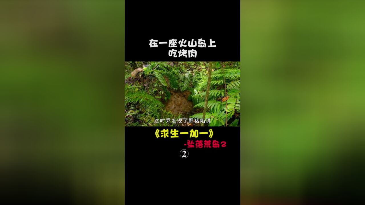 求生一加一:在一座火山岛上,布置陷阱#荒野求生#我的观影报告