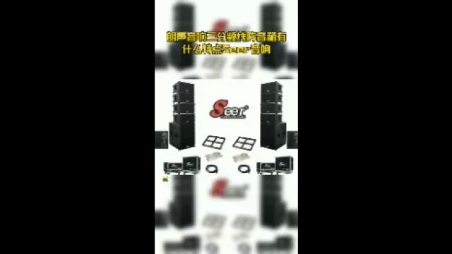 朗声音响三分频线阵音箱有什么特点Seer音响