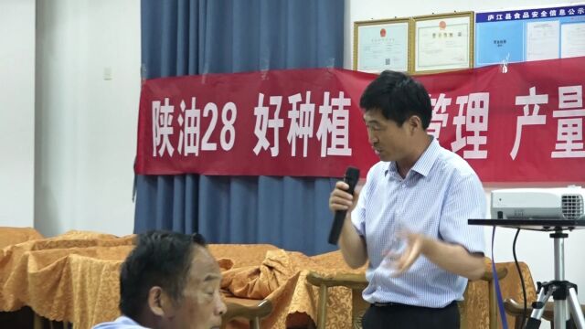 陕油28观摩会在庐江县乐桥镇成功举办