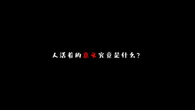 人活着的意义究竟是什么?