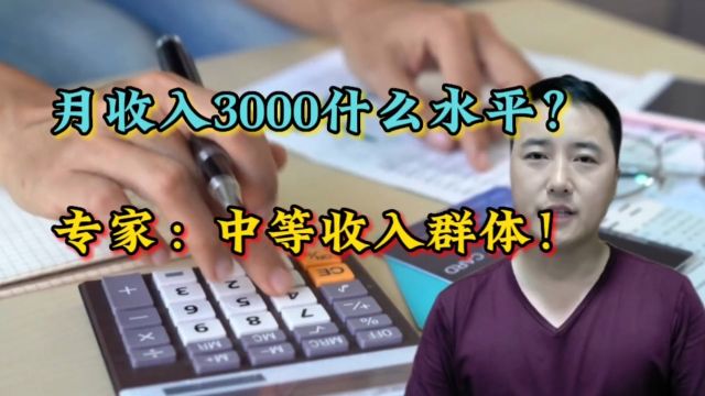 月收入3000什么水平?专家:中等收入群体