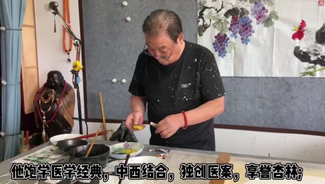 画家刘学典:一笔勾出雄风,万杆迎接巨浪