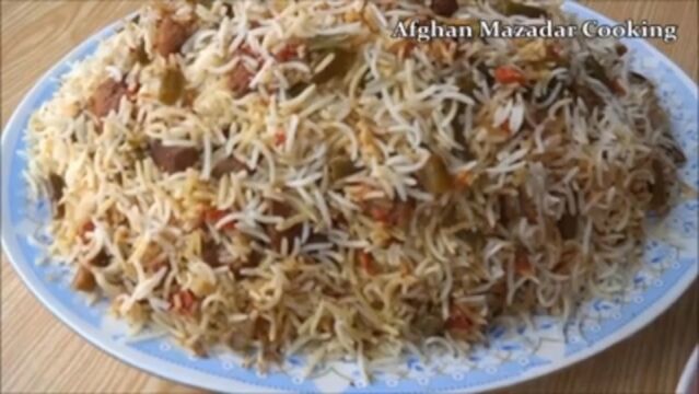 阿富汗风味蔬菜抓饭Pulao