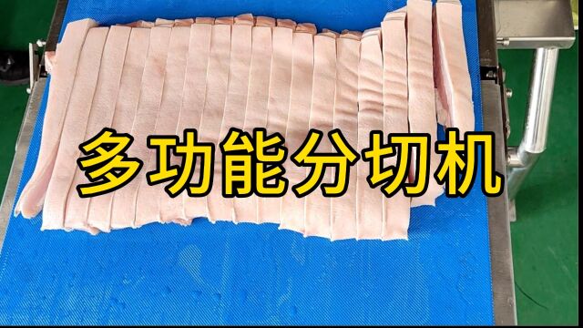 多功能分切机|肉联厂用鸡鸭鱼切块机与五花肉开条机