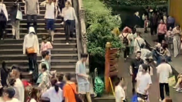 炎炎夏日里的灵隐寺内外景致