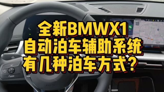 全新BMWX1自动泊车辅助系统有几种泊车方式?