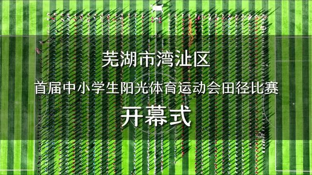 芜湖市湾沚区首届中小学生阳光体育运动会田径比赛开幕式#运动会开幕式 #芜湖市湾沚区