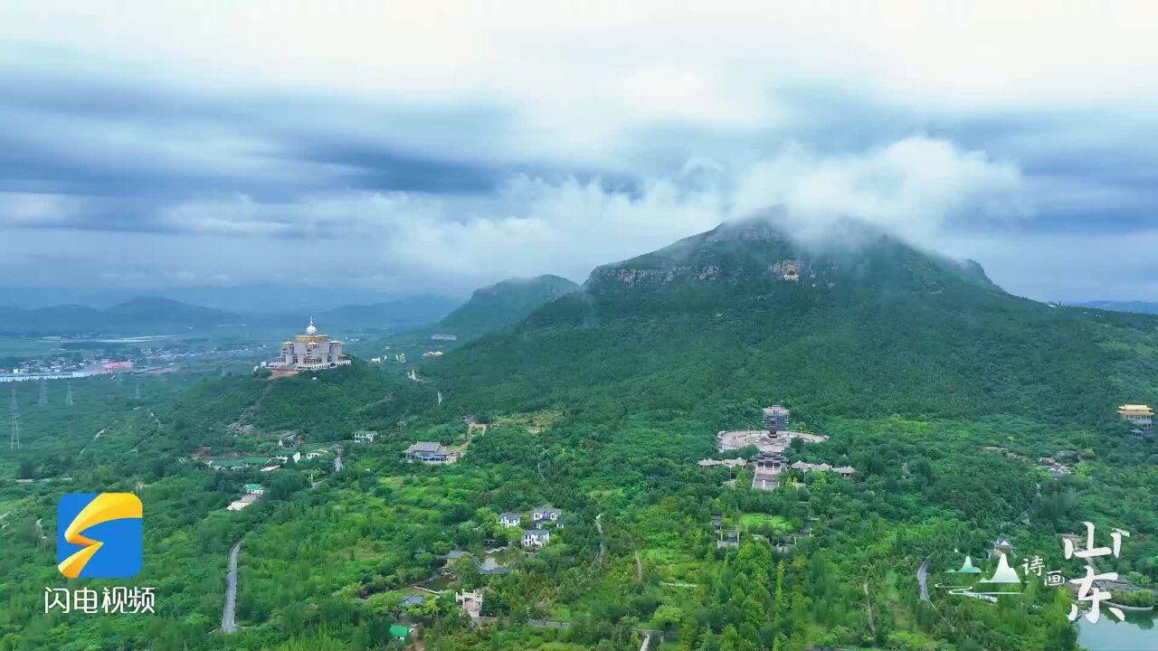 诗画山东|山间飘玉带 烟雨白佛山