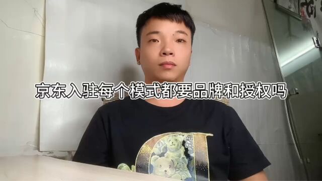 京东入驻每个模式都要品牌或者授权吗