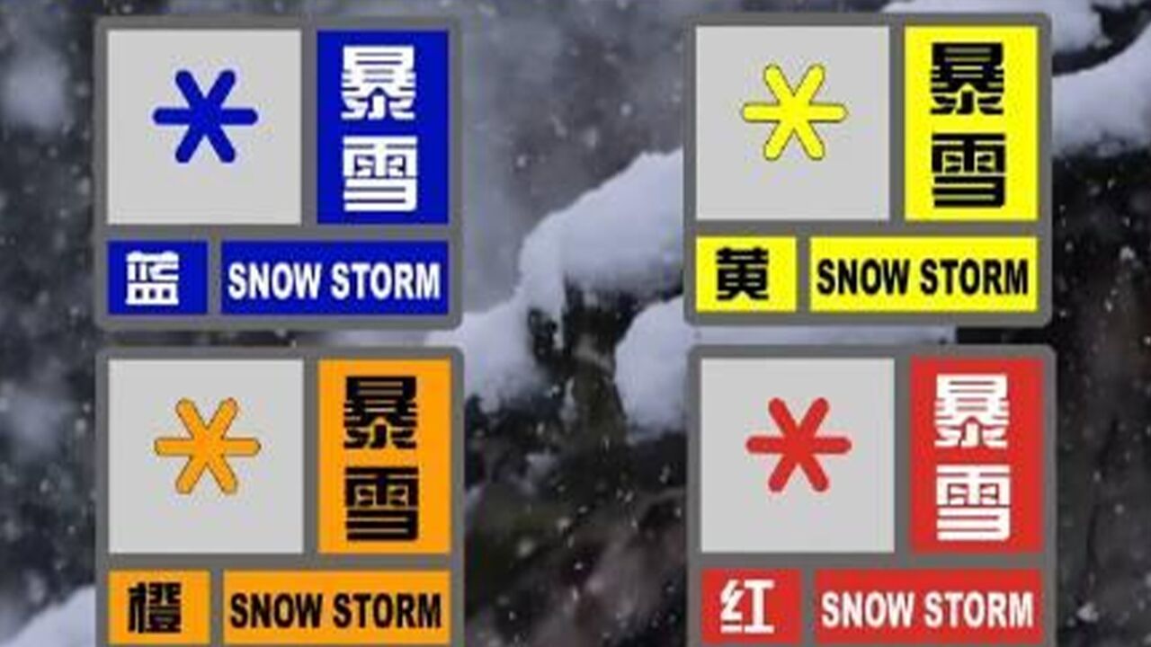 全国多地大雪来袭!带你了解暴雪预警如何划分,暴雪天气如何应对