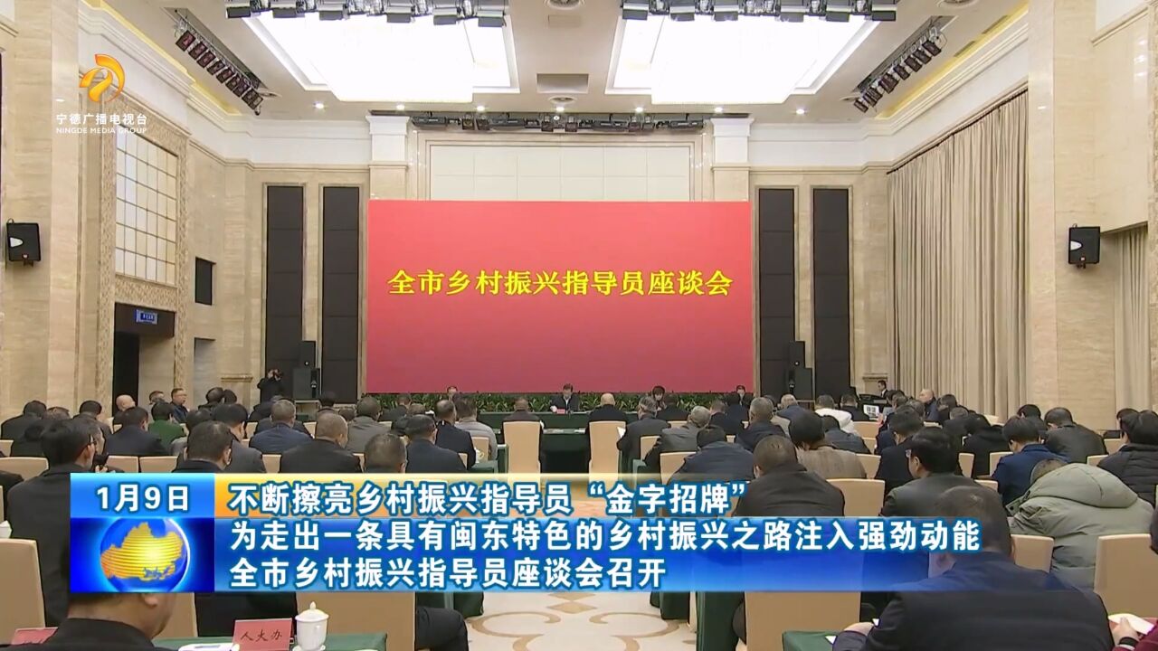 全市乡村振兴指导员座谈会召开