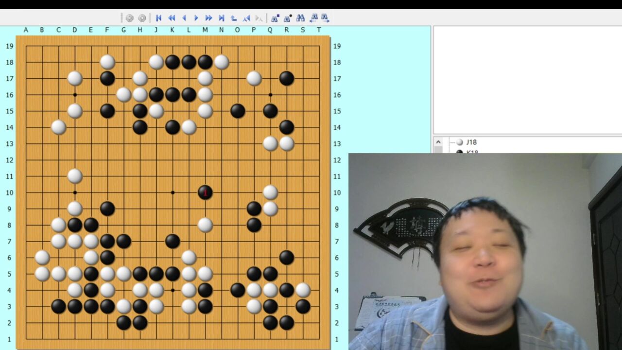 彭荃老师围棋复盘野狐9段棋友芋圆,要运营好方向敢打敢杀