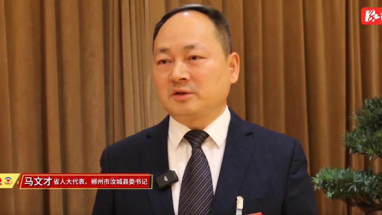 两会好声音丨马文才:精准定位,让汝城县实现“红蓝绿古”交相辉映