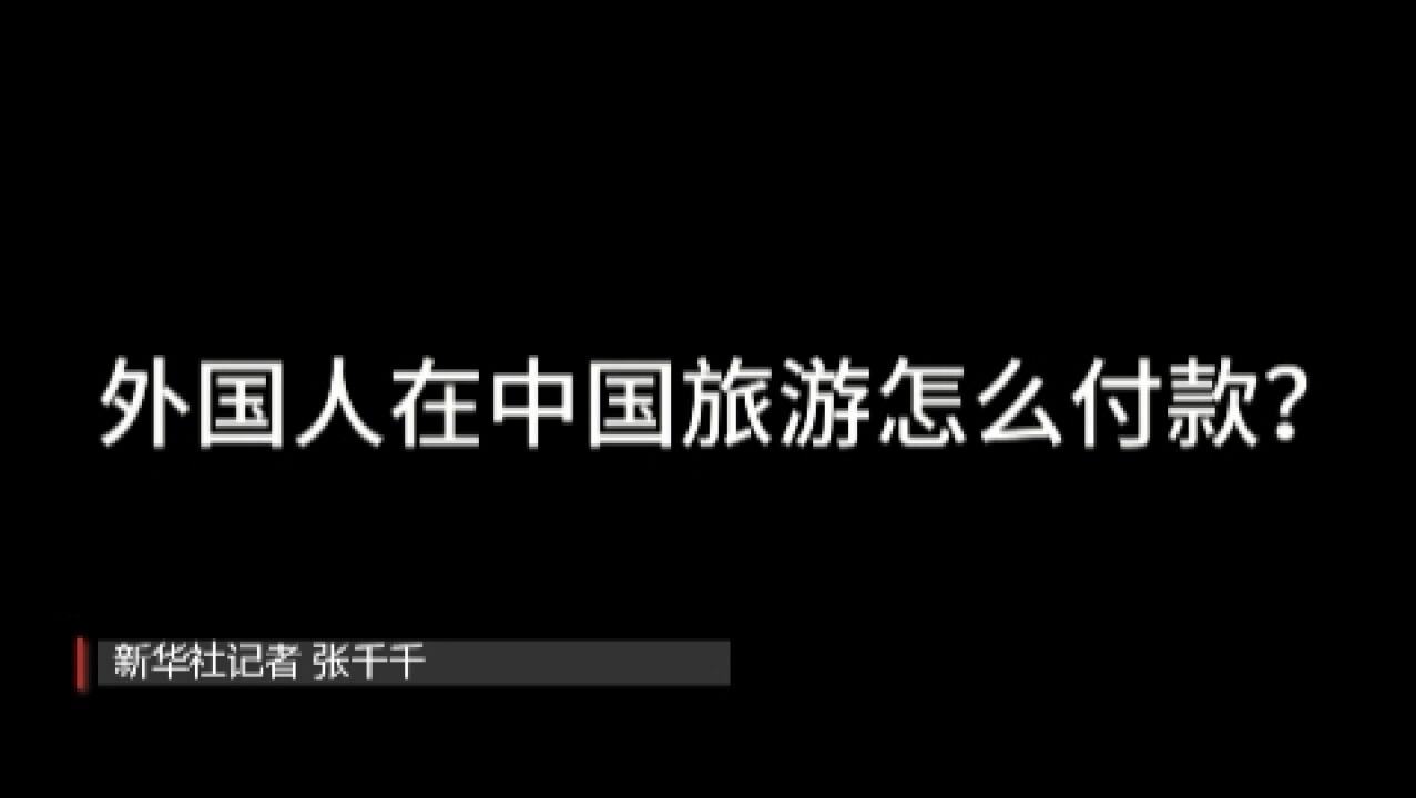 外国人在中国旅游怎么付款?