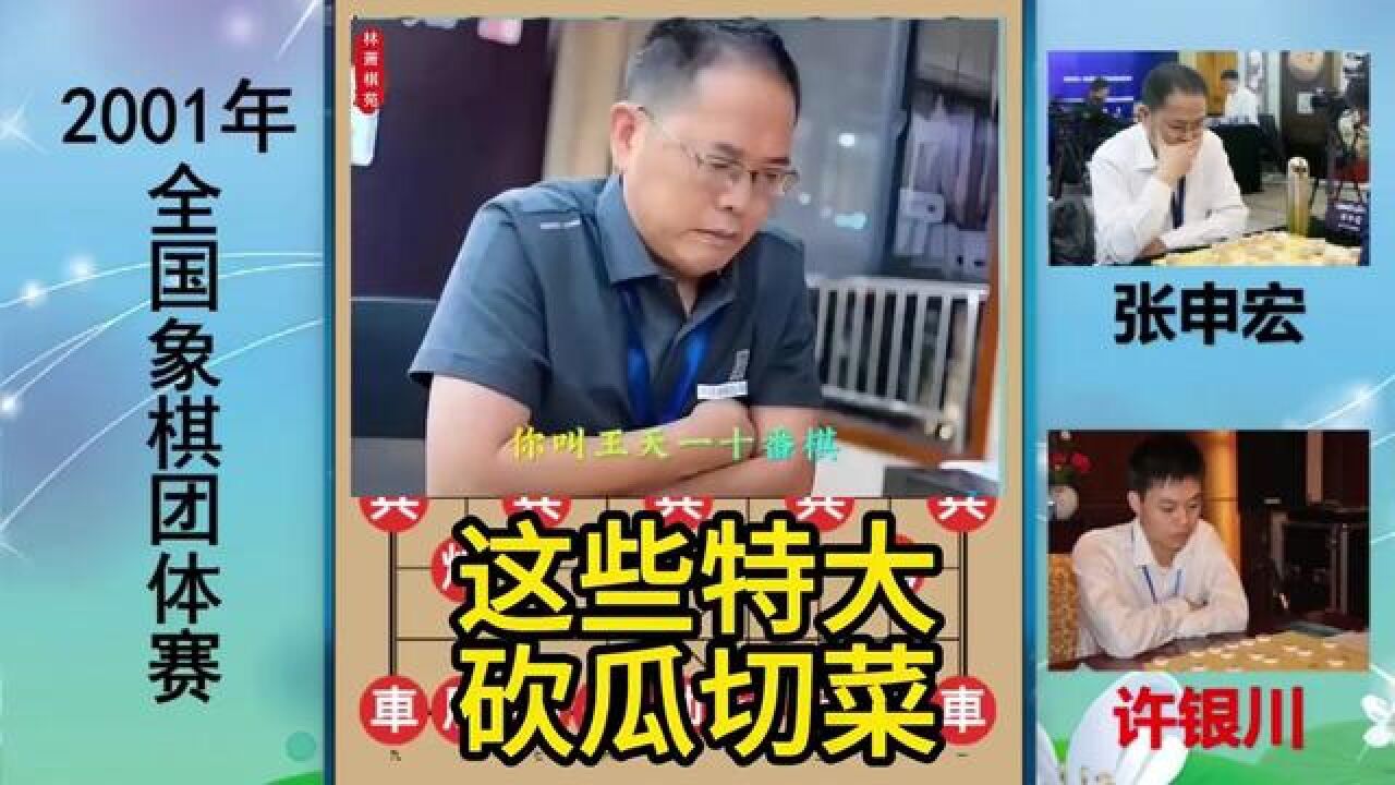 张申宏砍王天一等特大如砍瓜切菜?许银川25回合疯狂暴砍?请欣赏