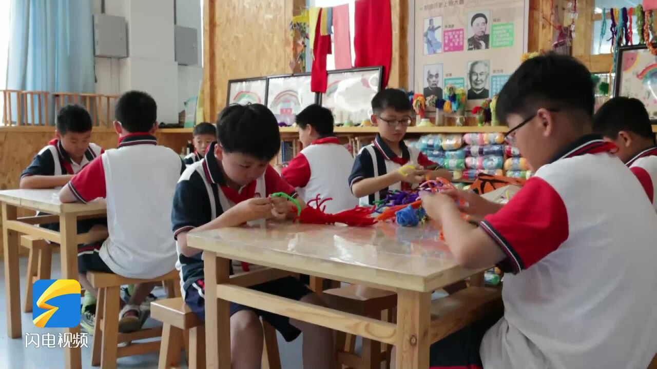 滕州小学生“鲁班工坊”感受传统文化 同心共筑中国梦