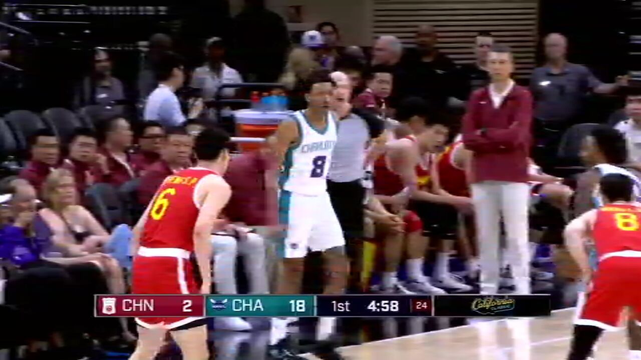 【回放】NBA夏季联赛:中国男篮vs黄蜂第1节英文原声回放