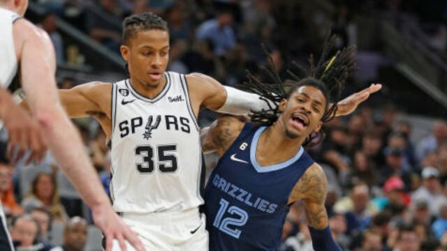 灰熊124-122马刺 莫兰特32+5+5灰熊加时赛险胜