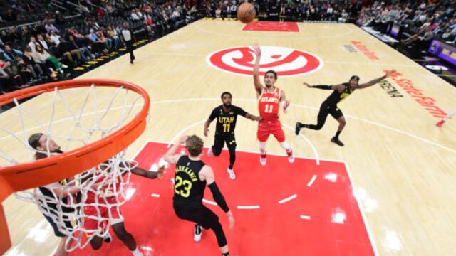 特雷杨vs爵士集锦 22+9招牌超远三分一发入魂