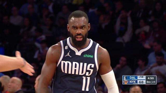 独行侠121-100尼克斯 东契奇哈达威合砍58+15率队上演15分逆转