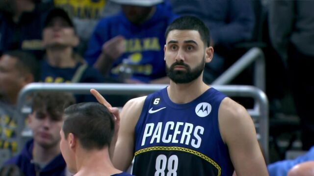 NBA常规赛：森林狼vs步行者第1节中文解说回放