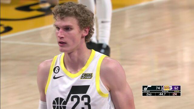 NBA常规赛：爵士vs湖人原声解说全场回放