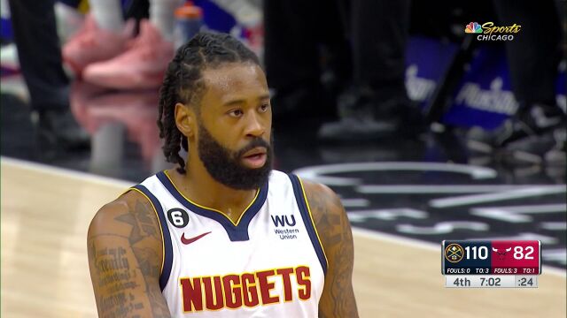 NBA常规赛：掘金vs公牛第4节英文原声回放