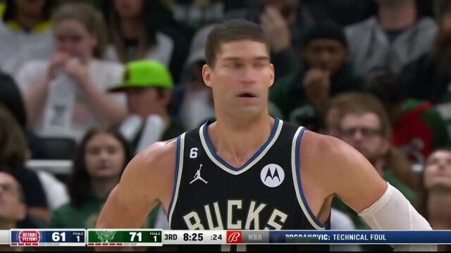 NBA常规赛：活塞vs雄鹿 第3节中文解说回放