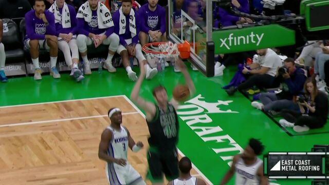 塔图姆突破上篮惨遭破坏 克奈特神兵天降补扣拯救