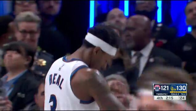 NBA常规赛：奇才vs勇士第4节英文原声回放