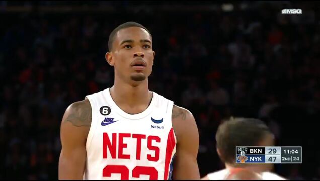 NBA常规赛：篮网vs尼克斯第2节中文解说回放