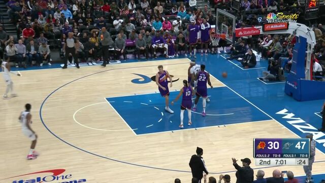 这板抢的那叫干脆 八村垒急停跳投稳稳命中