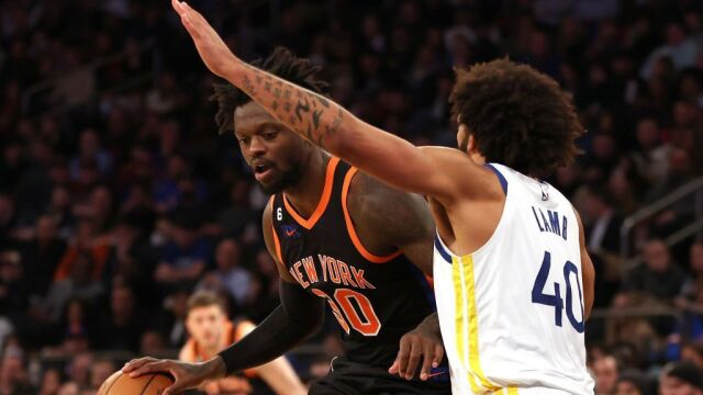 勇士94-132尼克斯 尼克斯6人得分上双主场大胜勇士